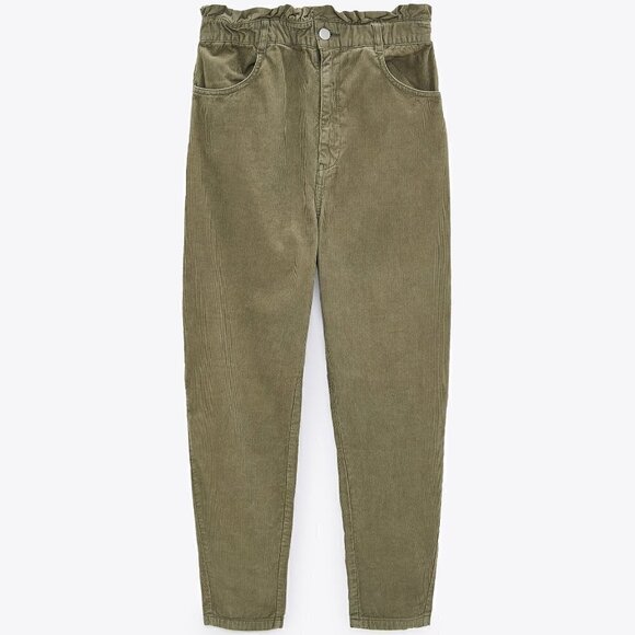 Zara corduroy baggy pants size 6 - Picture 7 of 8